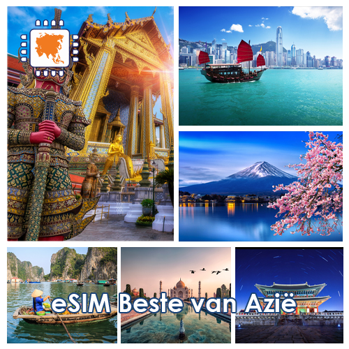 eSIM Beste van Azië - 25GB