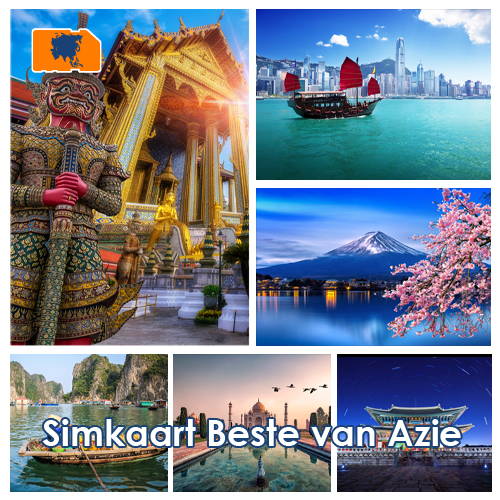 Data Simkaart Beste van Azië - 25GB