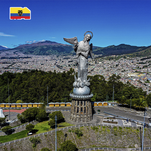 Datasimkaart Ecuador 1GB (30 dagen)