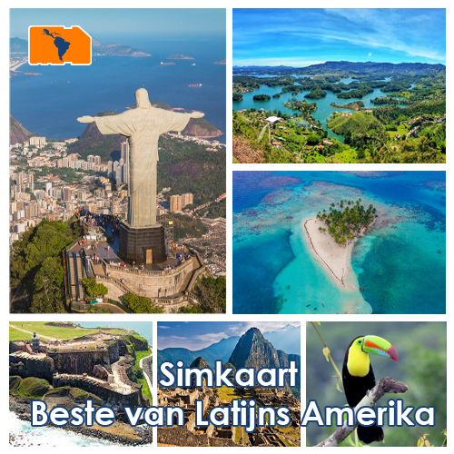 Datasimkaart Het beste van Latijns-Amerika 1 GB (30 dagen)