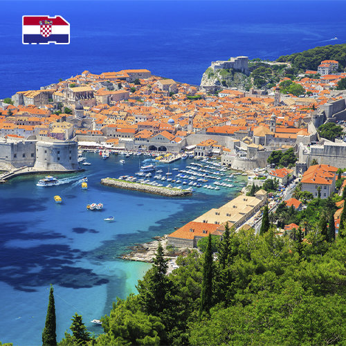 Data SIM-kaart Kroatië Onbeperkt (30 dagen)