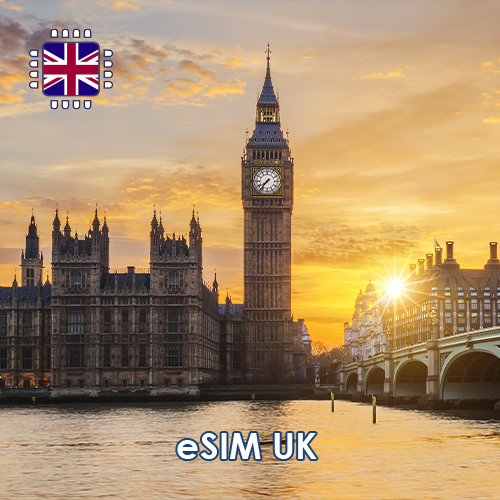 eSIM Verenigd Koninkrijk 50 GB (30 dagen)