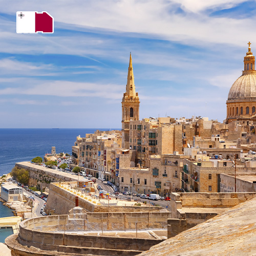 Datasimkaart Malta 10GB (30 dagen)