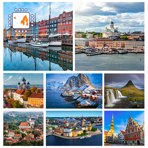 eSIM Scandinavië en Baltische staten 3GB (15 dagen)