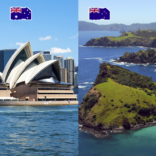 Data SIM-kaart Australië & Nieuw-Zeeland 1GB (7 dagen)
