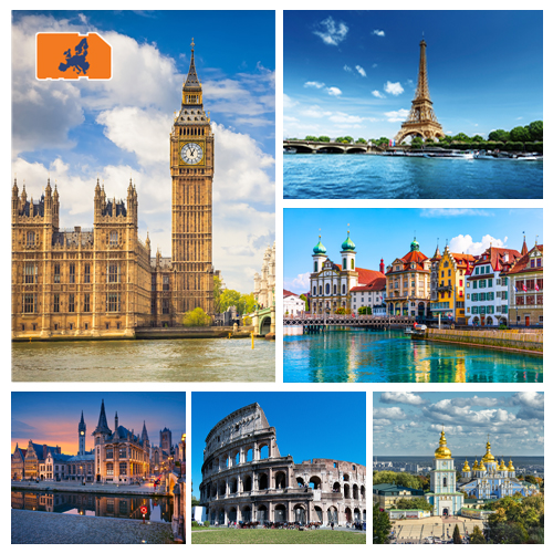 [EU28PLUS_25GB_30D] Data Simkaart Europe - 25GB