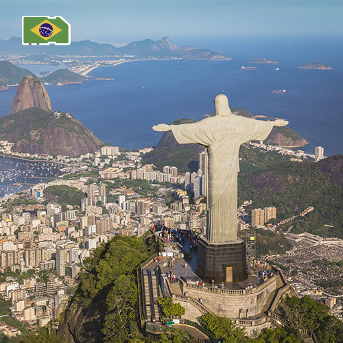 [SIM_8988_BRAZIL_3GB_15D] Data Simkaart Brazilië - 3GB