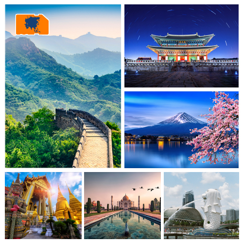 [WW_901O_STACK_ONEOFF_ASIA_3GB_15D] Datasimkaart Azië 3GB (15 dagen)